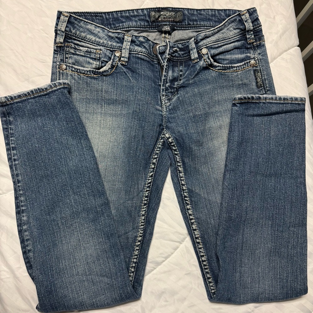 Silver Aiko Classic Blue Skinny Jeans